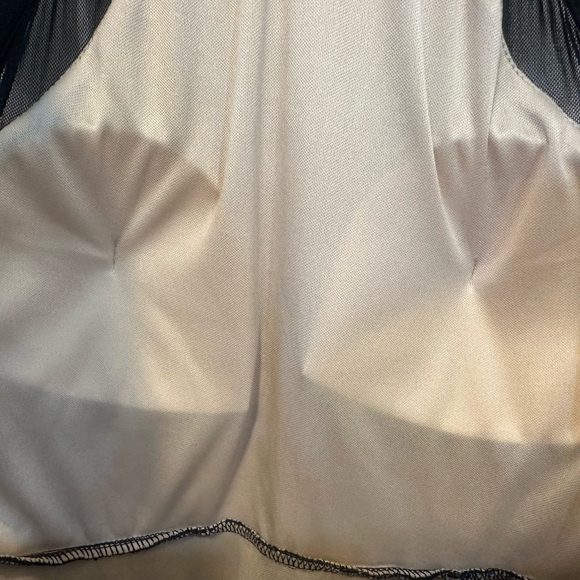 WINDSOR MINI Little Black Mini Lace Halter Dress Fully Lined Size Small - Picture 10 of 15